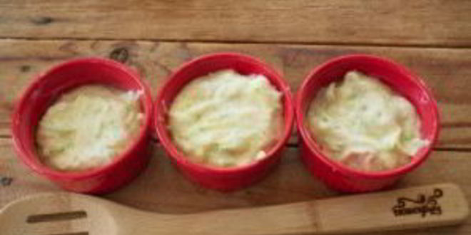 Рецепт суфле из кабачков с грибным соусом