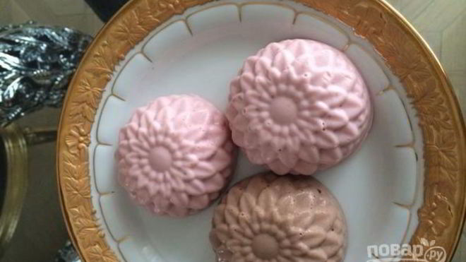 Рецепт Творожное суфле с желатином