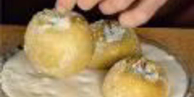 Рецепт яблоки в манном суфле