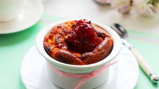 Рецепт Творожно-ягодный пудинг