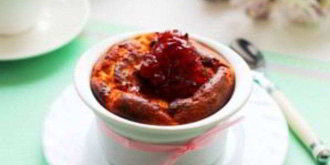 Рецепт творожно-ягодный пудинг