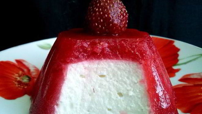 Рецепт Творожный десерт В красном