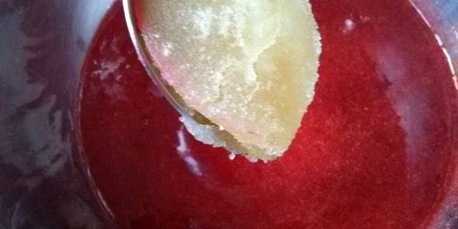 Рецепт творожный десерт в красном