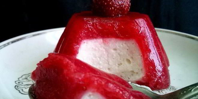 Рецепт творожный десерт в красном