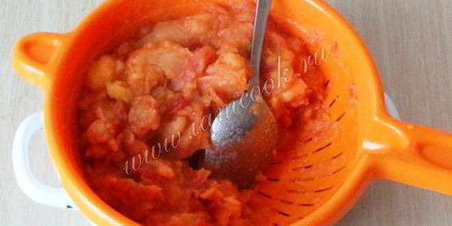 Рецепт яблочное пюре неженка