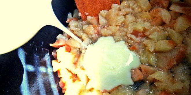 Рецепт яблочное пюре со сгущенкой