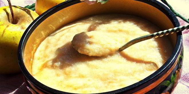 Рецепт яблочное пюре со сгущенкой