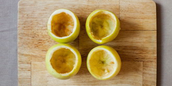 Рецепт яблоки, фаршированные овсянкой