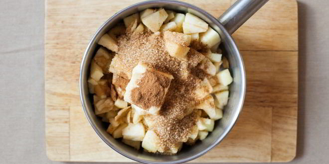 Рецепт яблоки, фаршированные овсянкой