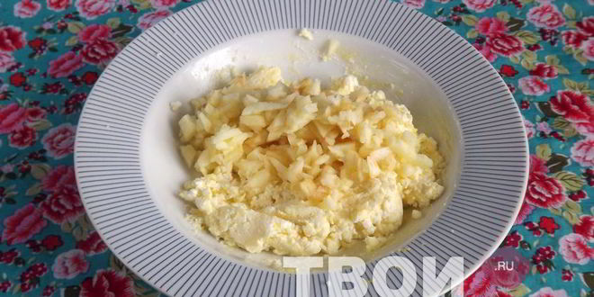 Рецепт яблоко, фаршированное творогом