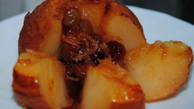 Рецепт Запеченные яблоки с сахаром