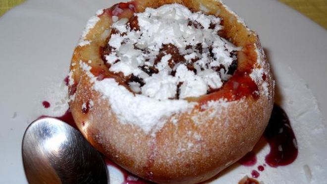 Рецепт Запеченные яблоки с сухофруктами и орехами