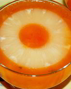 Желе из хурмы с ананасами