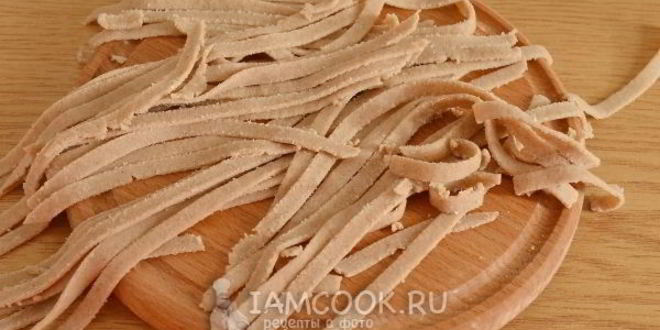 Рецепт домашняя гречневая лапша