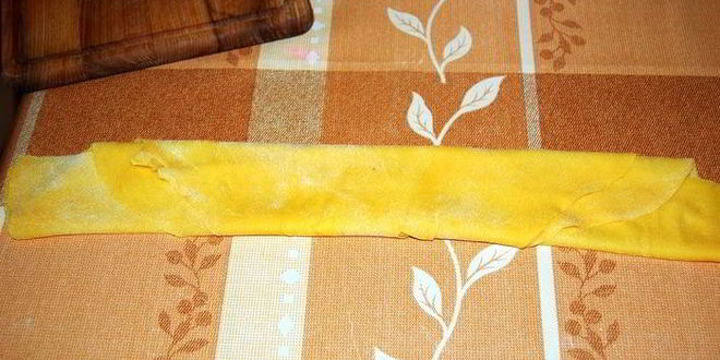 Рецепт домашняя яичная лапша