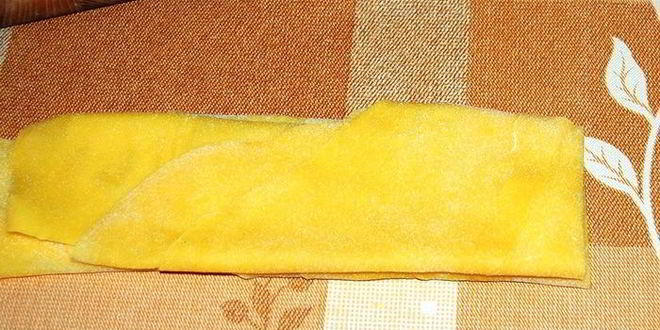 Рецепт домашняя яичная лапша