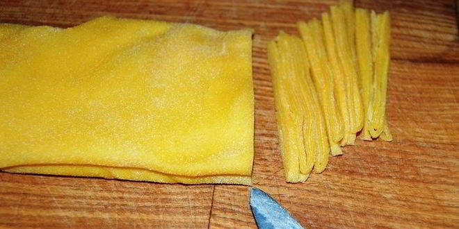 Рецепт домашняя яичная лапша