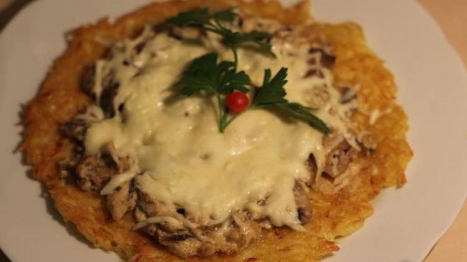 Рецепт Драники с грибами