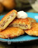 Драники с мясом
