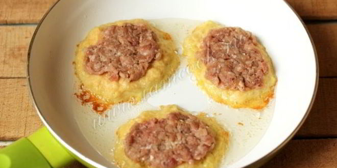 Рецепт драники с мясом