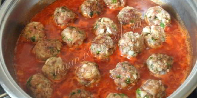 Рецепт фрикадельки в томатном соусе