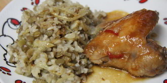 Рецепт гарнир из чечевицы с рисом