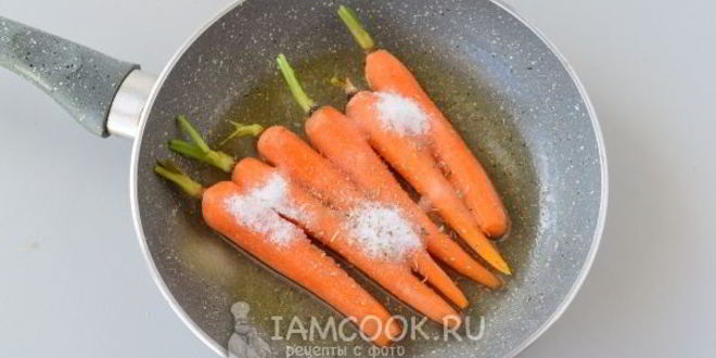 Рецепт гарнир из глазированной моркови с тимьяном