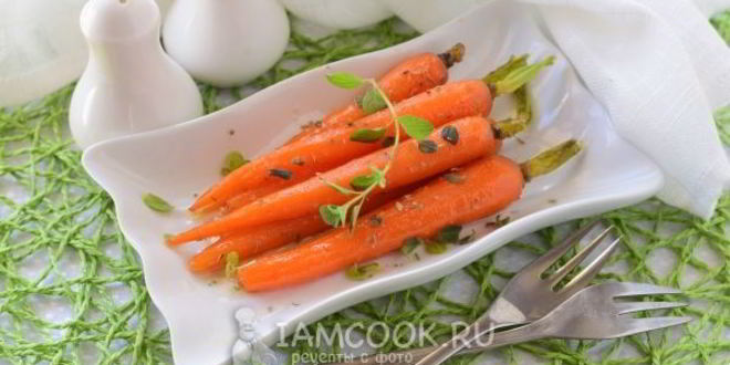Рецепт гарнир из глазированной моркови с тимьяном