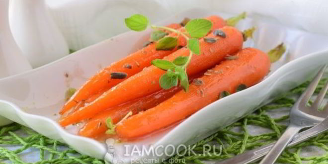 Рецепт гарнир из глазированной моркови с тимьяном