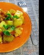 Гарнир из картофеля, моркови и лука