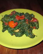 Гарнир из замороженного шпината