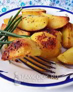 Ароматный картофель с розмарином и апельсином