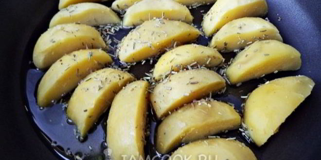 Рецепт ароматный картофель с розмарином и апельсином
