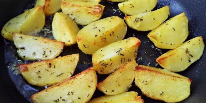 Рецепт ароматный картофель с розмарином и апельсином
