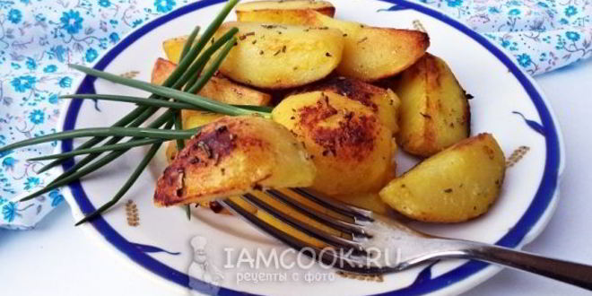Рецепт ароматный картофель с розмарином и апельсином