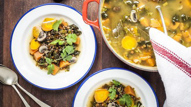 Рецепт Чечевица с картофелем