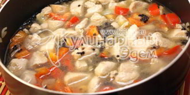 Рецепт чечевица с курицей