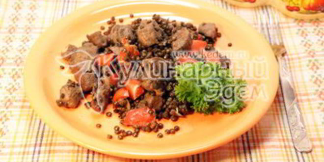 Рецепт чечевица с курицей