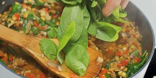 Рецепт чечевица с овощами