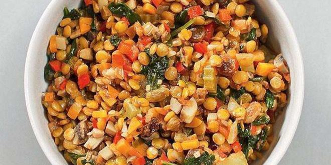 Рецепт чечевица с овощами
