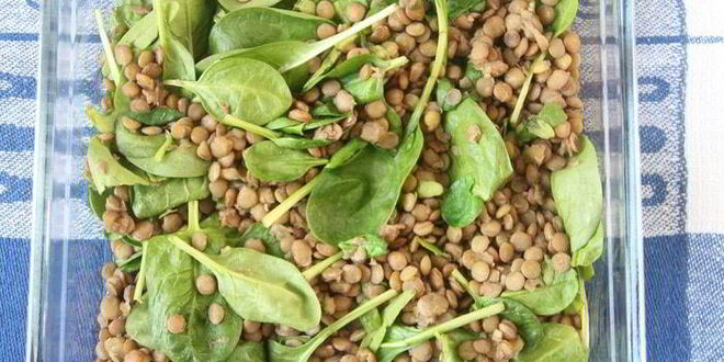 Рецепт чечевица со свеклой и шпинатом