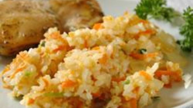 Рецепт Имбирный рис с морковкой