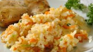 Рецепт Имбирный рис с морковкой