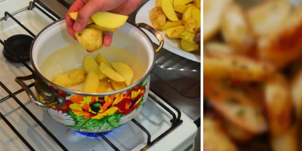 Рецепт картофель с травами и чесноком