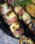 Картофель на шампурах