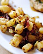 Картофель с беконом