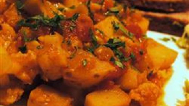 Рецепт Картофель с чечевицей по-мадрасски