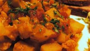 Рецепт Картофель с чечевицей по-мадрасски