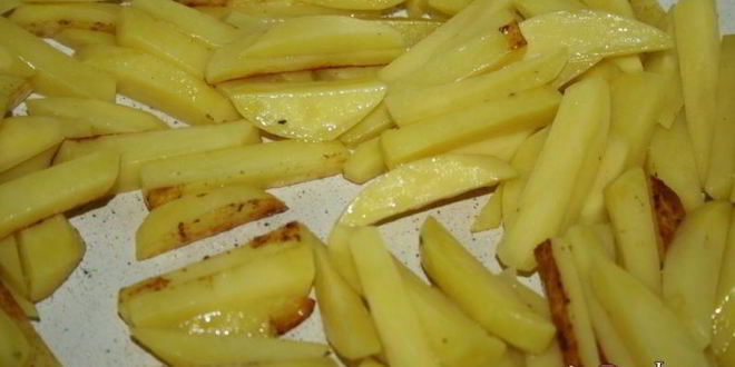 Рецепт картофель с грецким орехом, кинзой и чесноком