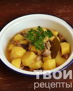 Картофель с грибами в мультиварке